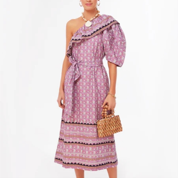 Sea New York Dresses & Skirts - SEA New York NWT Lilac Perry Border One Shoulder Midi Dress